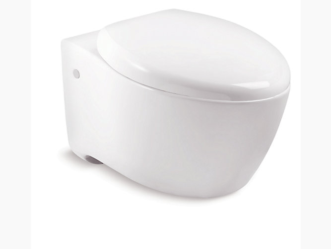 Kohler - Via  wall-hung toilet with Quiet-Close™ French Curve seat and cover